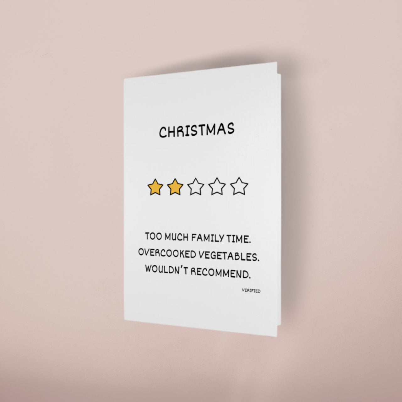 GOOGLE REVIEW CHRISTMAS CARD
